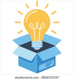 Stylish drawing light bulb