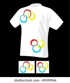 Stylish drawing on a T-shirt