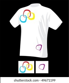 Stylish drawing on a T-shirt