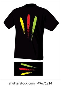 Stylish drawing on a T-shirt