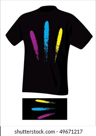 Stylish drawing on a T-shirt