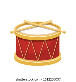 Stylish drum vector design illustration isolated on white background