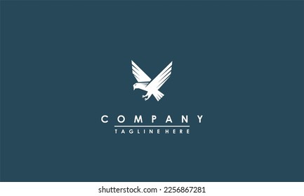 stylish eagle logo in flight. very suitable for airline company logo .
