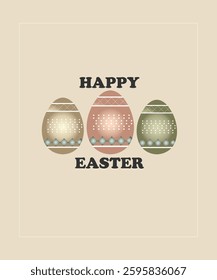 Stylish Easter Design Featuring Decorative Eggs