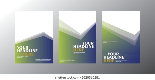Stylish and editable book cover template featuring colorful geometric designs. size book cover template for annual report, magazine, booklet, proposal, brochure, poster