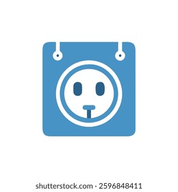 Stylish electric outlet icon designed for modern interiors.