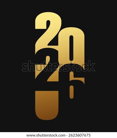 Stylish and Elegant 2026 Logo Design Featuring Gold Elements on a Classic Black Background