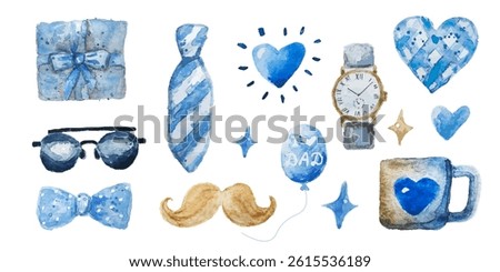Stylish and Elegant Blue Icons for Various Celebrations and Special Gifts for Friends