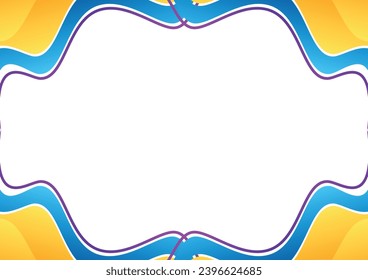 diseño elegante y colorido de olas de fondo moderno