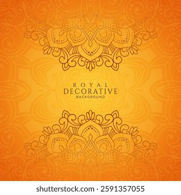 Stylish elegant floral frame mandala ornate background vector