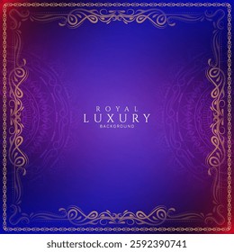 Stylish elegant floral frame mandala ornate background vector