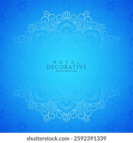 Stylish elegant floral frame mandala ornate background vector