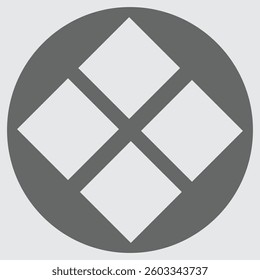 Stylish and elegant four diamond symbol icon representing luxury and prestige.