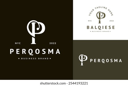 Stylish Elegant Initial Letter P Logo Vector. Initial Letter P Monogram Elegant Logo Inspiration. Premium Letter P Logo Character. Alphabet Vector Logo Illustration