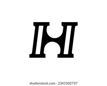 stylish and elegant letter H logo design