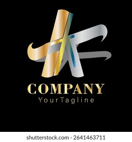 Stylish and elegant letter K AND T logo, perfect for high-end fashion brands, beauty products, and modern boutique identities. Timeless and minimal look for upscale branding.