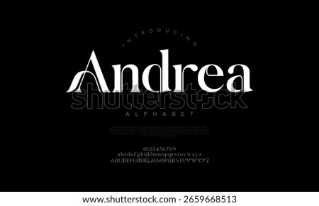 Stylish and elegant serif font design perfect for branding, fashion, and editorial layout