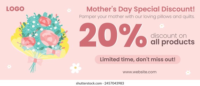 Stylish and elegant slider, post, social media prepared for Mother's Day