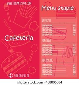 Stylish   elements in thin lines for covers, business cards, menu. corporate design. meal . sale of food, sale , advertising and promotion