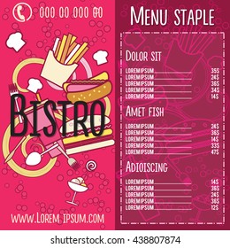 Stylish   elements in thin lines for covers, business cards, menu. corporate design. meal . sale of food, sale , advertising and promotion