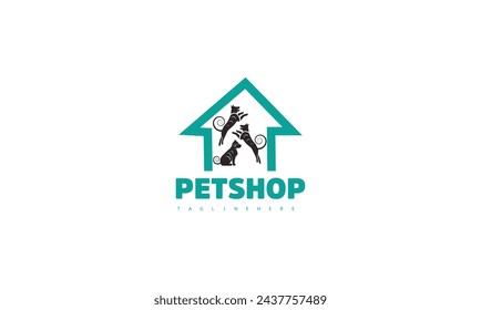 Stylish emblem symbolizing the joy of pet ownership, with whimsical and charming illustrations.