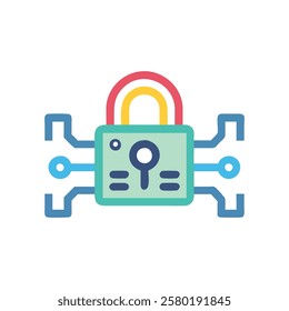 Stylish Encryption Icon for Secure Communication