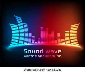 Stylish equalizer background. Vector eps10