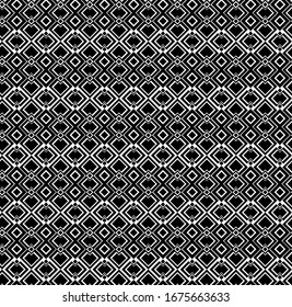 Stylish, ethnic, argyle style pattern in black and white, for surface print/wallpaper/textile/fabric etc
