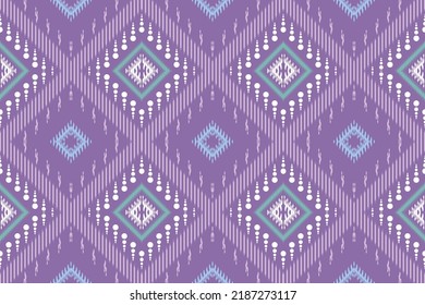 Stylish ethnic background. Hand drawn oriental art. Ikat fabric Aztec tribal background. Folk embroidery, Indian, Scandinavian, Gypsy, Mexican, African rug, wallpaper.