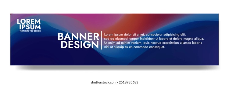 A stylish and eye catching banner with a colorful abstract wave design, perfect for promoting your brand, product, or event.