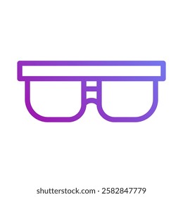 Stylish Eye Glasses Frame Vector Icon Symbol