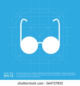 Stylish eyeglasses icon