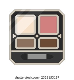 Stylish eyeshadow, vector illustration material.