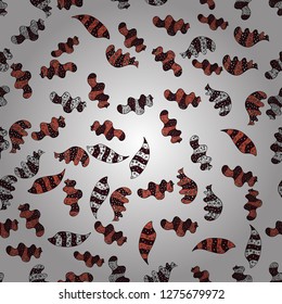 Stylish fabric pattern. Seamless Doodles brown, white and black on colors. Vector. Vintage.