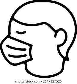 stylish face mask vector art lady face
