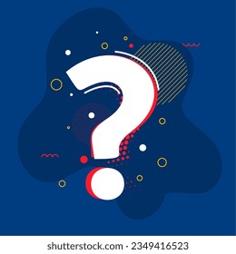 stylish faq symbol fluid background think and ask doubt vector