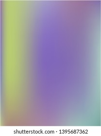 Stylish, fascinating gradient mesh psychedelic design. Vector illustration space. Random splash and spreading spot. Violet unique vector texture of gradient colors.