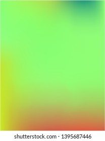 Stylish, fascinating gradient mesh psychedelic design. Random splash and spreading spot. Vector illustration layout. Green unique vector texture of gradient colors.
