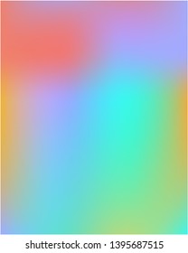 Stylish, fascinating gradient mesh psychedelic design. Vector illustration cover. Graceful splash and spreading spot. Blue unique vector texture of gradient colors.