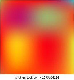 Stylish, fascinating psychedelic design. Graceful splash and spreading spot. Vector illustration shape. Red unique vector texture of gradient colors.