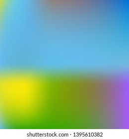 Stylish, fascinating psychedelic design. Interesting splash and spreading spot. Vector illustration concept. Blue unique vector texture of gradient colors.