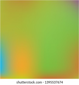 Stylish, fascinating psychedelic design. Magic splash and spreading spot. Vector illustration concept. Green unique vector texture of gradient colors.