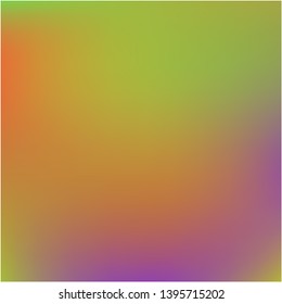 Stylish, fascinating psychedelic design. Magic splash and spreading spot. Vector illustration cover. Green unique vector texture of gradient colors.