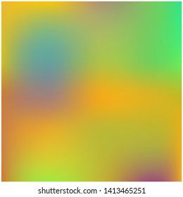 Stylish, fascinating psychedelic design. Startling splash and spreading spot. Vector illustration shape. Orange unique vector texture of gradient colors.