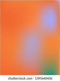 Stylish, fascinating psychedelic design. Strange splash and spreading spot. Vector illustration flat. Orange unique vector texture of gradient colors.