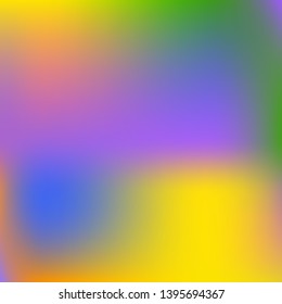 Stylish, fascinating psychedelic design. Trendy splash and spreading spot. Vector illustration space. Yellow unique vector texture of gradient colors.