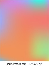 Stylish, fascinating psychedelic design. Unreal splash and spreading spot. Vector illustration invite. Orange unique vector texture of gradient colors.