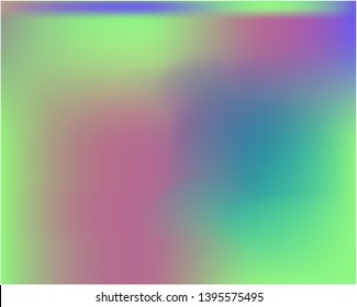 Stylish, fascinating psychedelic design. Vector illustration flyer. Graceful splash and spreading spot. Green unique vector texture of gradient colors.