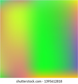 Stylish, fascinating psychedelic design. Vector illustration invite. Startling splash and spreading spot. Green unique vector texture of gradient colors.