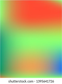 Stylish, fascinating psychedelic design. Vector illustration cover. Startling splash and spreading spot. Green unique vector texture of gradient colors.